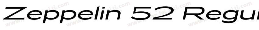 Zeppelin 52 Regular字体转换